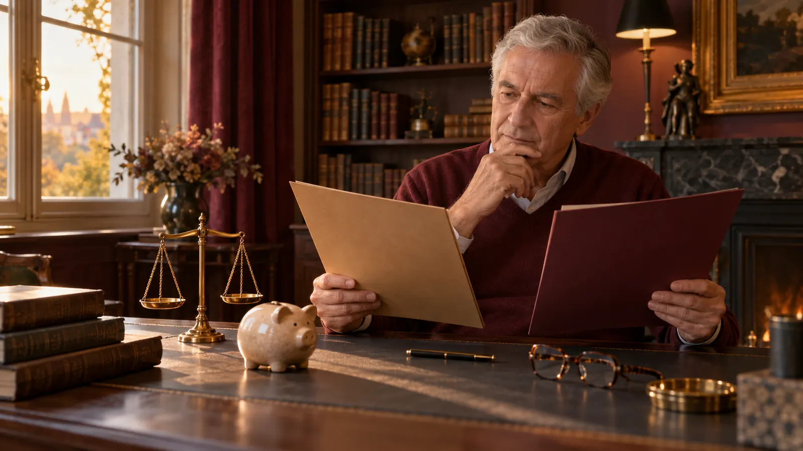 Épargnant comparant avance et rachat sur son assurance-vie