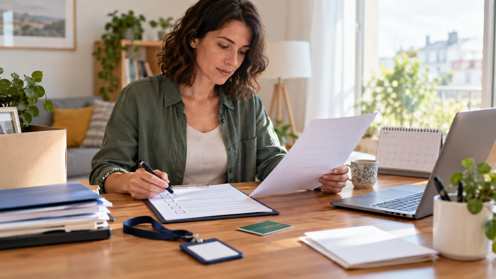 Salariée préparant le maintien de sa complémentaire santé après son départ