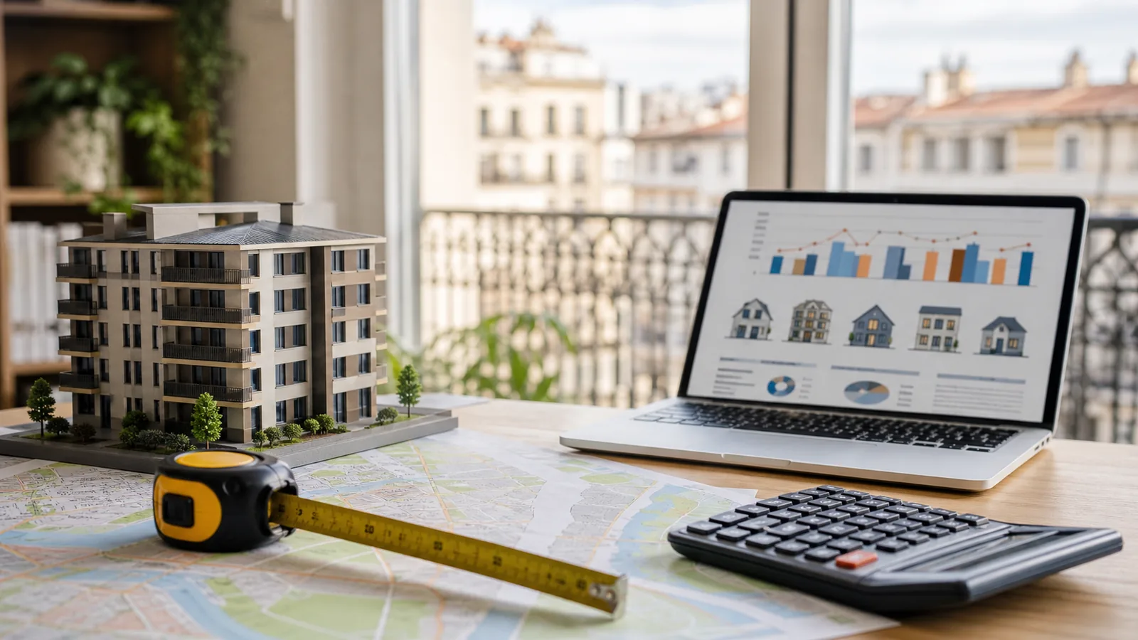 Prix au m2, apport, mensualité et budget immobilier local